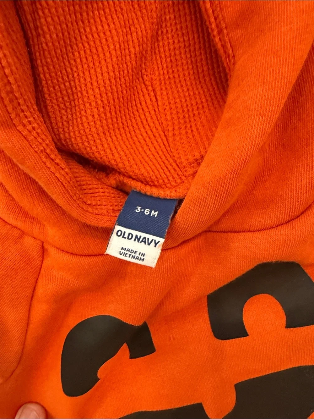 Old Navy Orange and Cream Pumpkin Halloween Outfit Set